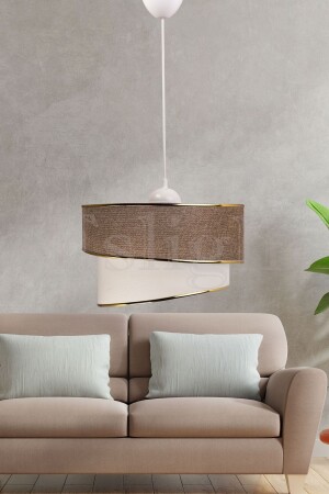 Wind Modern Single Pendant Lamp Chandelier Light Brown Eak01 ES-RZGS2 - Eslight