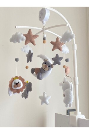 Wind-Up Musical Baby Crib Mobile with Mixed Animal Figures TYC00518033822 - atölye ay ışığı