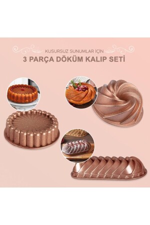 Windrose Rosenguss-Granit-Kuchenform-Set Esta9002 - Esta