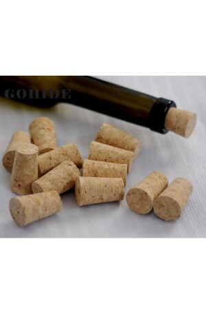 Wine Bottle Stopper, Conical Bottle Stopper, Vacuum Bottle Stopper, Hand Stopper 2 X 3 Cm Cork Stopper (50 Pieces) HV008 - BİOONDE