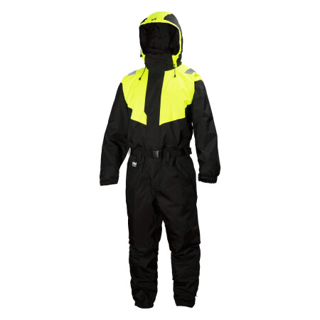 Winter overalls HELLY HANSEN Leknes, black/salad - Helly Hansen workwear