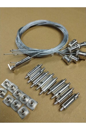 Wire Hanger Apparatus, Linear Elevator Steel Hanger Wire 10 Pack ASTL10 - Lampello