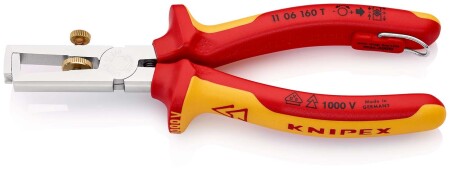 Wire stripping pliers with mounting point KNIPEX 1106160T - Knipex