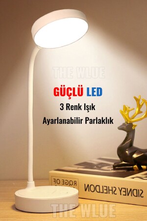 Wired Touch 16 LED Desk Lamp Work Light 3 Color Tones Dimmer Adjustable - The Wlue