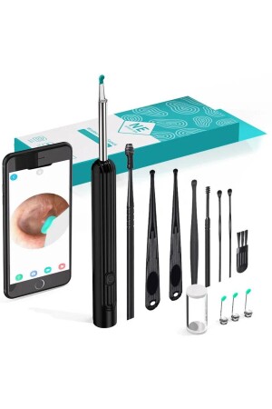 Wireless Wifi Ear Cleaning Camera - Ios Android Iphone Compatible 1296p HD Led Otoscope Cam - Valkyrie