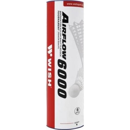 Wish S-320 model naylon badminton raket topu (6 adet). - Wish