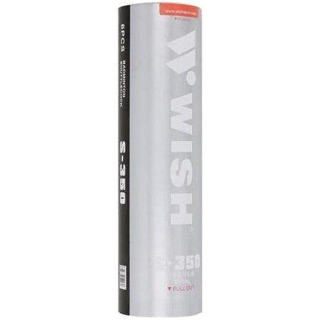 Wish S-350 model naylon badminton raket topu (6 adet). - Wish