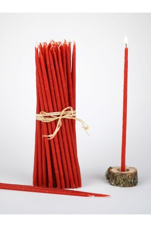Wishing Ceremonial Ritual Beeswax Candle 30 Pieces Slim Thin 20 Cm Height 4-5 Mm Diameter BLM318 - FRİG LAVANTA TASARIM HEDİYELİK