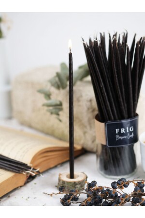 Wishing Ceremony Ritual Beeswax Candle 50 Pieces Slim Thin 20 Cm Height 4-5 Mm Diameter BLM326 - FRİG LAVANTA TASARIM HEDİYELİK