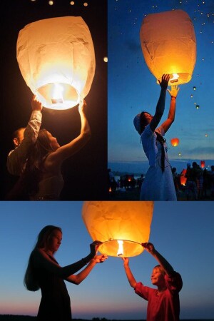 Wishing Lantern Night Sky Wish Balloon Large Size 4 Pieces Ta003 Ta0033 wish lanterniii - Genel Markalar