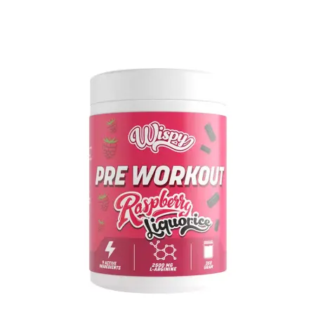 Wispy Pre Workout Powder (350 g, Raspberry Liquorice) - Wispy