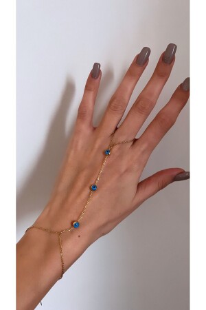 Woman Evil Eye Beaded Shahmeran - Naiftakiaksesuar