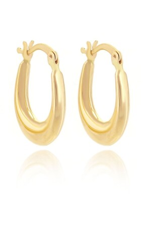 Women's 14 Carat Gold Hoop Earrings - Moom Mücevherat