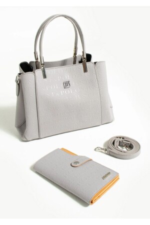 Women's 3-Compartment Adjustable Long Strap Shoulder Bag and Wallet Combination tm4003kombin - Just Polo