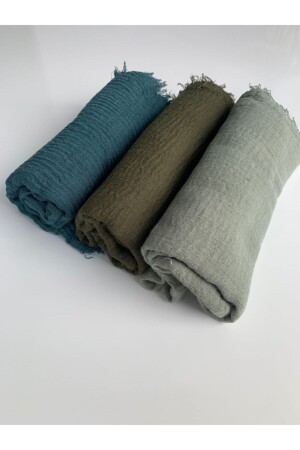Women's 3-Piece Twist Shawl Blue - Larissa Scarf