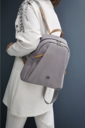 Women's 9 Compartment Medium Backpack Jp4040tm Gray JP4040TM - Just Polo