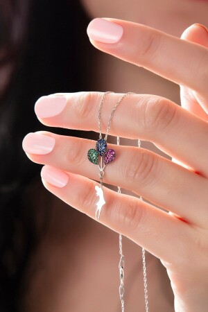 Women's 925 Sterling Silver Chain Girl Holding a Balloon Model Necklace TTT-KKK-LLK-000 - Bilsen Store