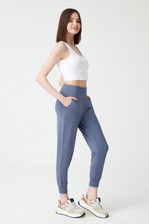 Women's Anthracite High Waist Jogger Sweatpants Joggers - Los Ojos