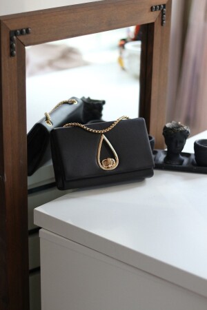 Women's Black Drop Accessory Shoulder Bag - Moom Bag