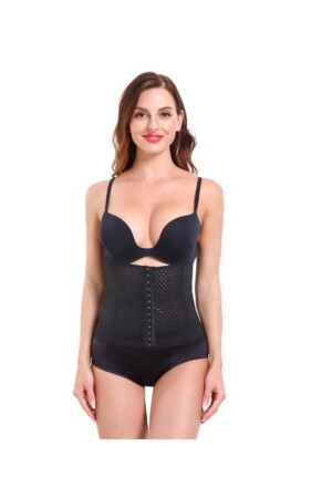 Women's Black Waist Slimming Shaper Postpartum Recovery Corset - Lila Korse