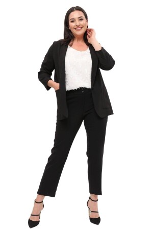 Women's Blazer Jacket Black Large Size 7 Colors Suit Compatible - Hanezza
