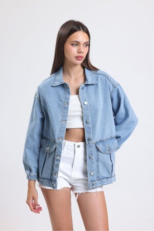 Women's Blue Denim Jacket - Dkmoda