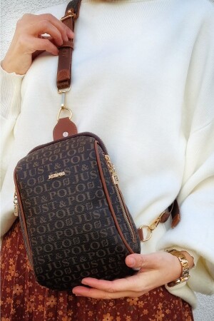Women's Brown Tan Waist and Body Bag TM2169 - Just Polo
