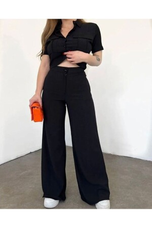 WOMEN'S BUTTON DETAILED TROUSERS SUIT - Modasindoma