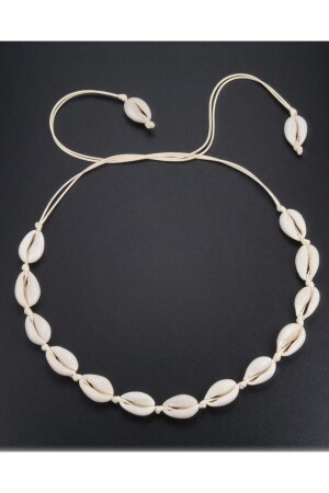 Women's Cream Shell Oyster Stone Necklace - Ephesus