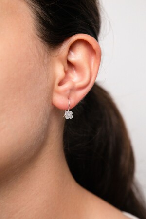 Women's Dangle Minimal Model 925 Sterling Silver Earrings - Elika Silver