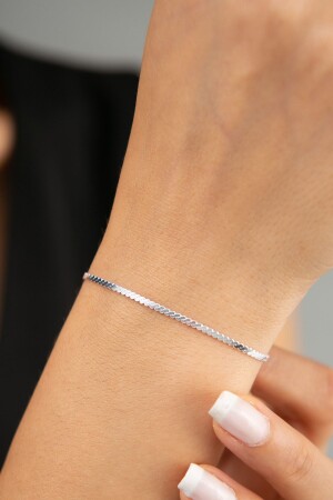 Women's Fox Tail Model 925 Sterling Silver Bracelet - Elika Silver