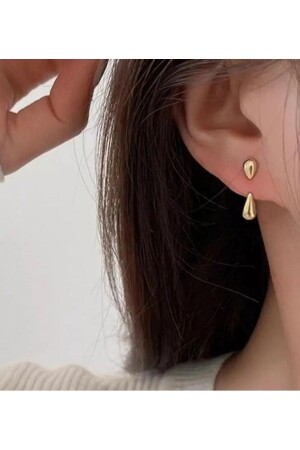 Women's Gold Drop earrings - Monalisatoka