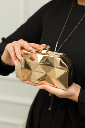 Women's Gold Metal Evening Bag - Weem Bag