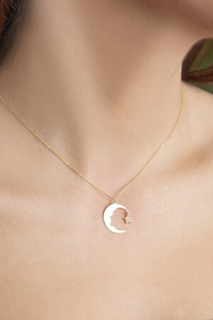 Women's Gold Plated Glass Evil Eye Necklace - Jenny Daphne
