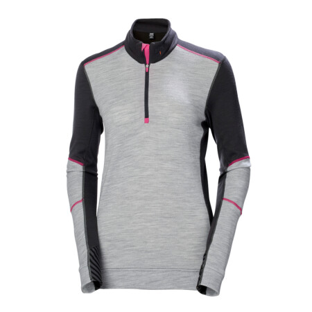 Women's HELLY HANSEN Lifa Merino Crewneck, grey/black - Helly Hansen workwear