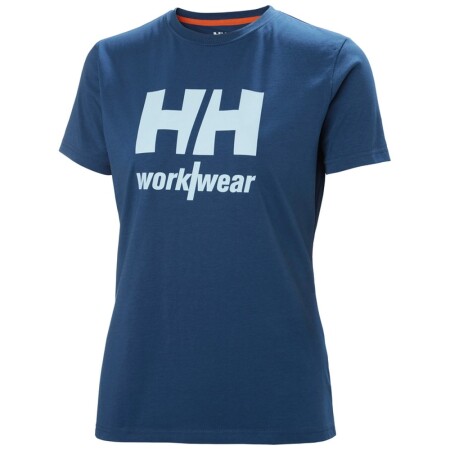 Women's HELLY HANSEN Logo T-Shirt, blue - Helly Hansen workwear