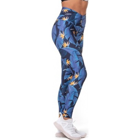Women's high waist leggings Nebbia High Waist Ocean Power 561 - Ocean blue - Nebbia