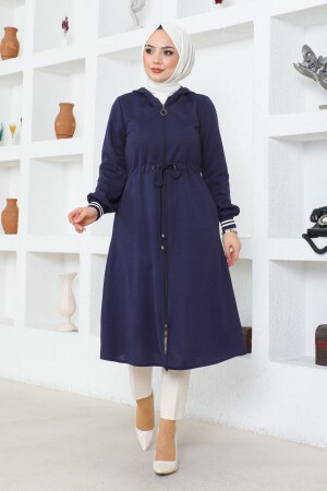 WOMEN'S HOODED SLEEVE RIBBED HIJAB CAP - Marfim