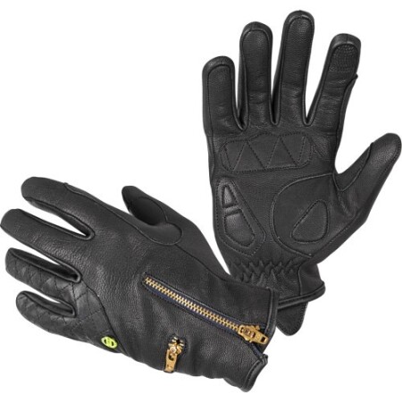 Women's leather motorcycle gloves W-Tec Perchta - Black - W-TEC