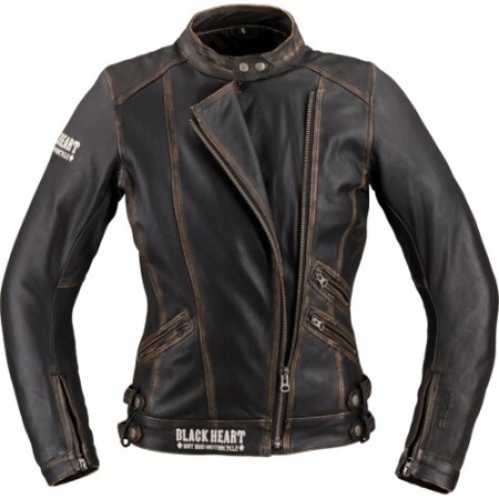 Women's leather motorcycle jacket W-TEC Black Heart Lizza - Brown - W-TEC Black Heart