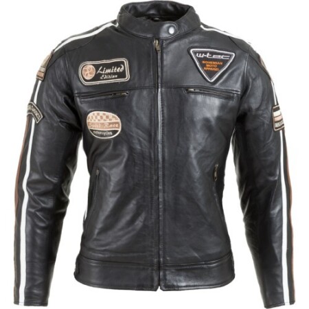 Women's leather motorcycle jacket W-Tec Sheawen Lady - Black - W-TEC