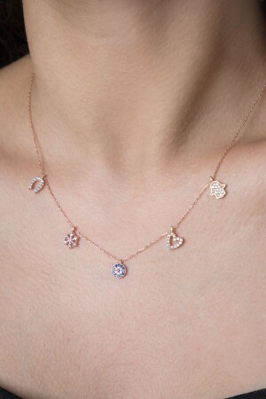 Women's Luck 925 Sterling Silver Necklace Pp2257 - Elika Silver