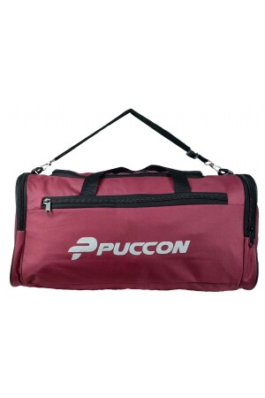 Women's Men's Burgundy Holiday Travel Sports Bag - Hand and Shoulder Strap Bag PZM1455 - Puccon