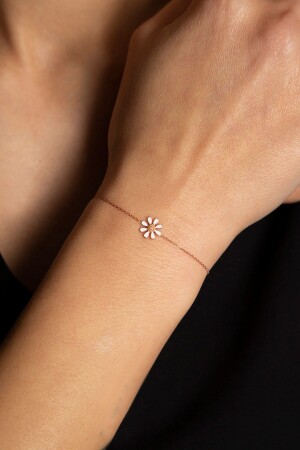 Women's Minimal Daisy 925 Sterling Silver Bracelet - Elika Silver