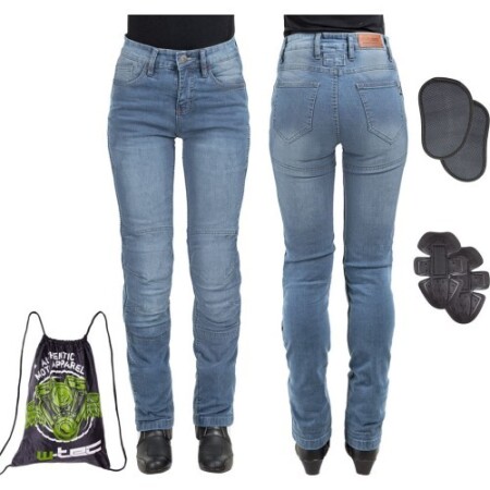 Women's moto jeans W-TEC Lustipa - Blue - W-TEC