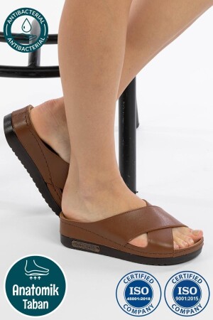 Women's Orthopedic Anatomical Sole Comfort Model Stylish Comfortable Daily Heeled Outdoor & Indoor Slippers - Roy Jones
