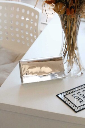 Women's Patent Leather Silver Mini Box Shoulder Bag - Moom Bag