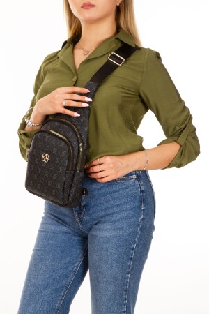 Women's Patterned Cross Strap Waist and Shoulder Bag Daily Bodybag - Newish Polo Accessories