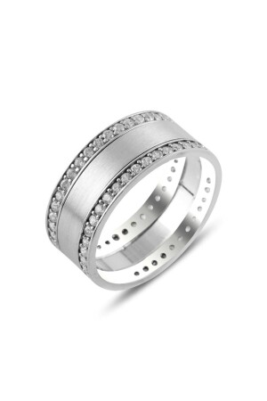 Women's Promise & Engagement Model Zircon Stone 925 Sterling Silver Wedding Ring - Kovac