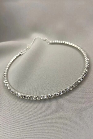 Women's Rhinestone Choker Necklace Kly0007 - H&E Design